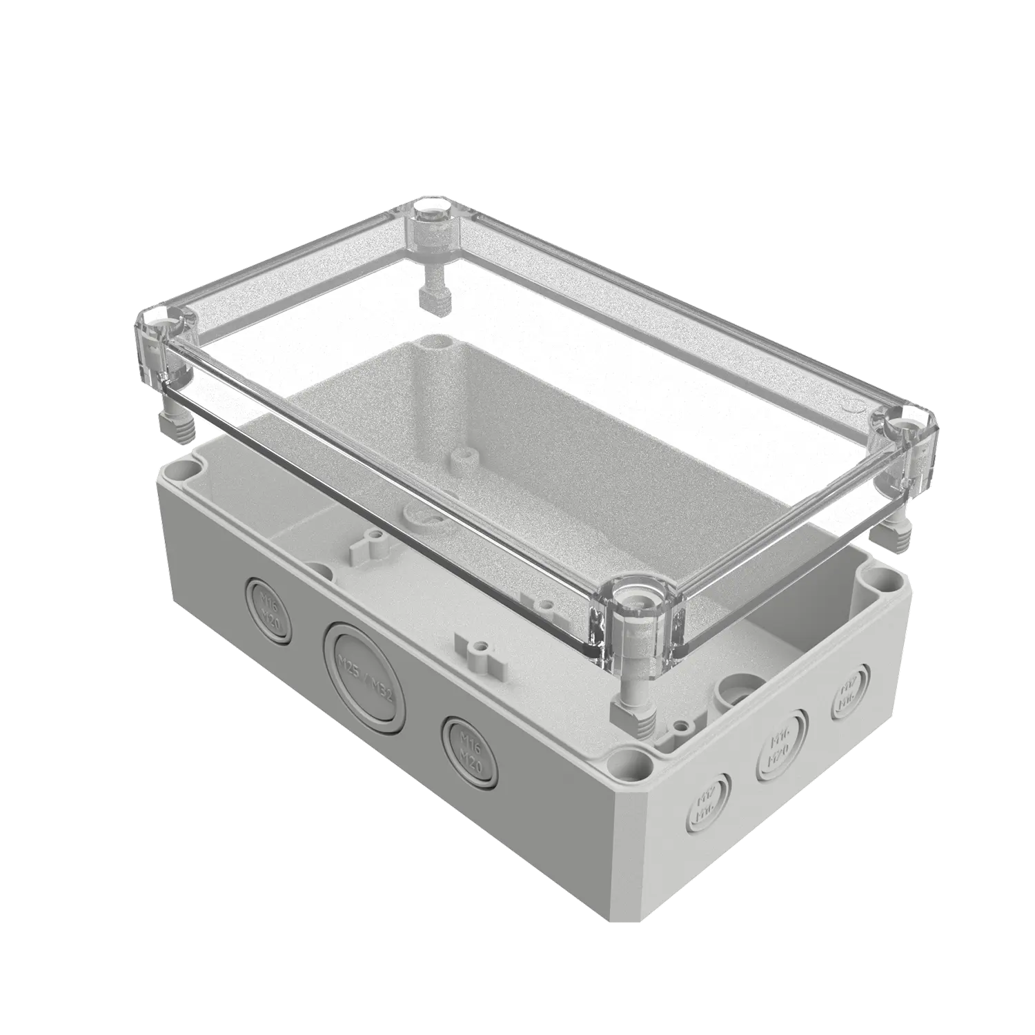 MULTI-BOX MBI-PC 181106 MK 聚碳酸酯工业外壳 透明盖 180×110×63mm