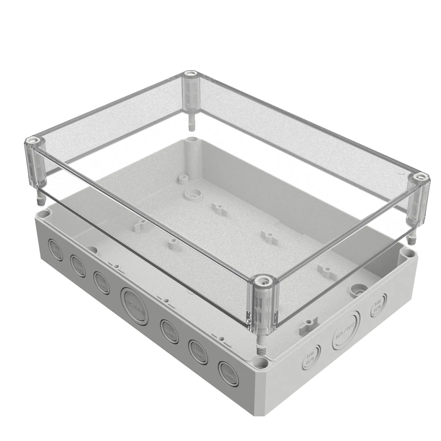 MULTI-BOX MBI-PC 251808 MK 聚碳酸酯外壳(透明盖)