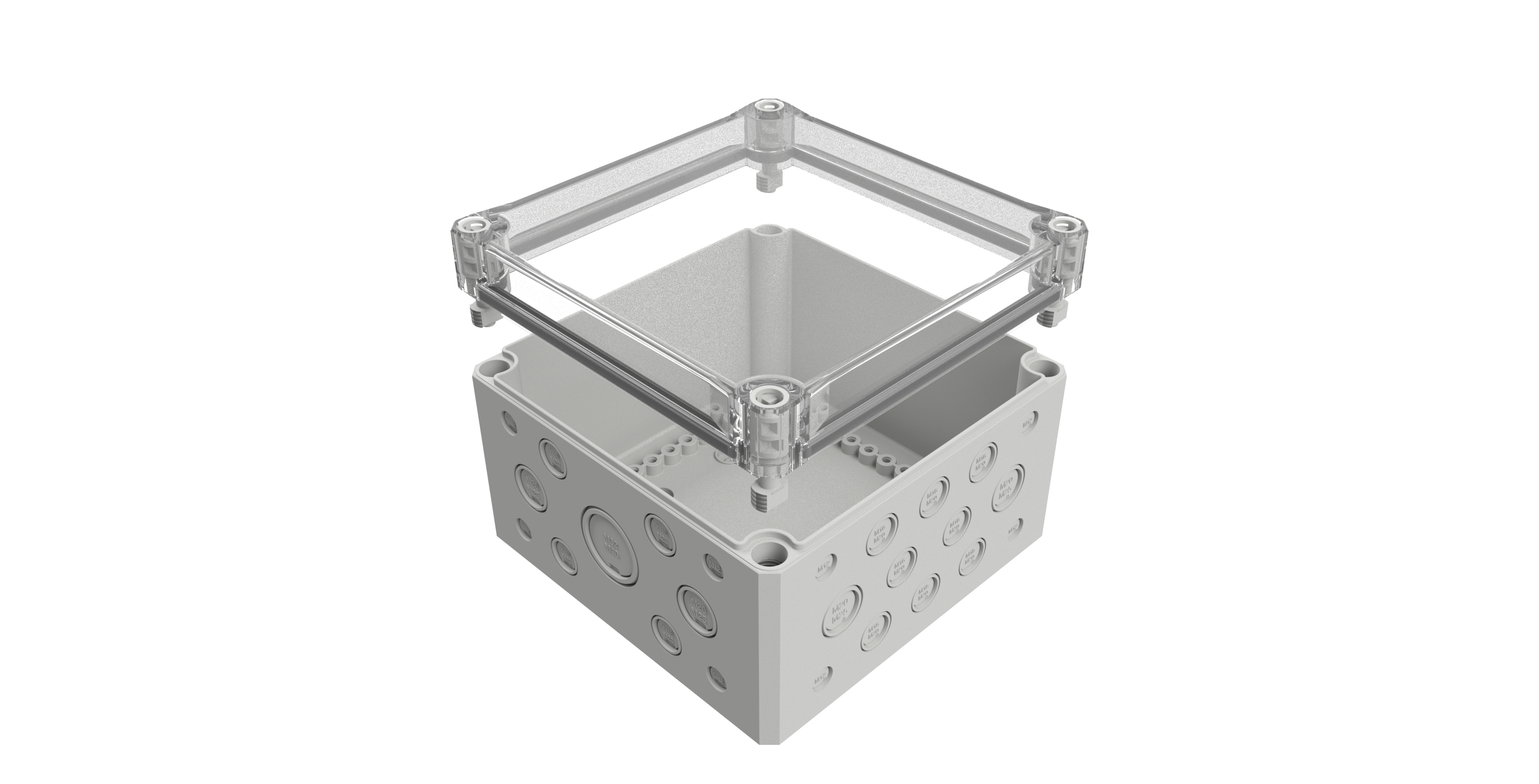 MULTI-BOX MBI-L-PC 202013 MK 聚碳酸酯工业外壳（透明盖）