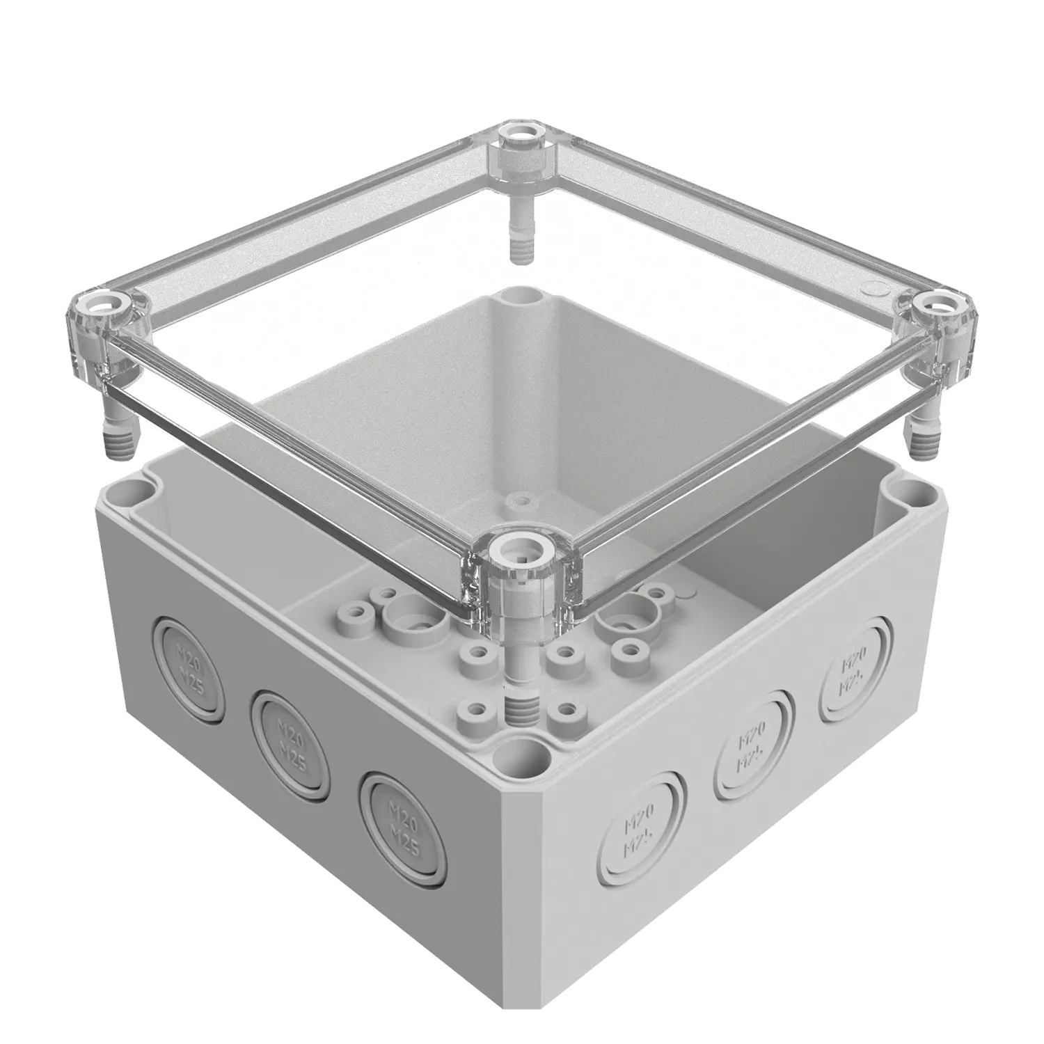 MULTI-BOX MBI-PC 131308 MK 聚碳酸酯外壳 透明盖 130×130×75mm